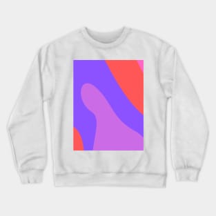 Boho abstract purple and red pastel swirl pattern Crewneck Sweatshirt